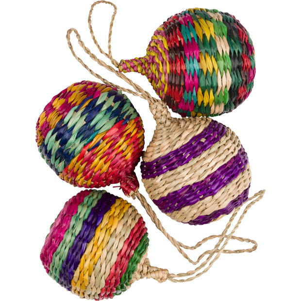 Handcrafted Ornaments, Set of 4